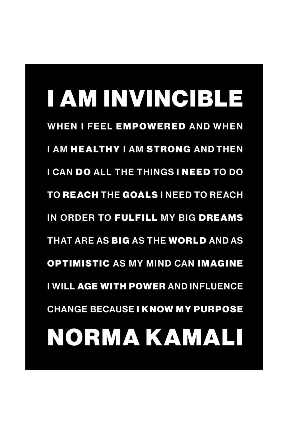 I Am Invincible :: Norma Kamali