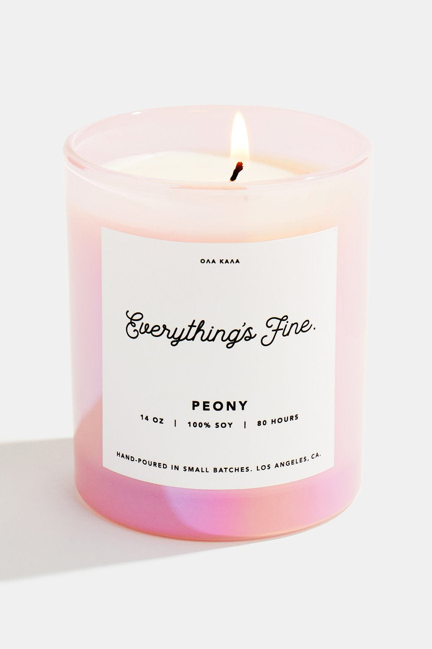 Everything’s Fine :: Peony Candle 14oz