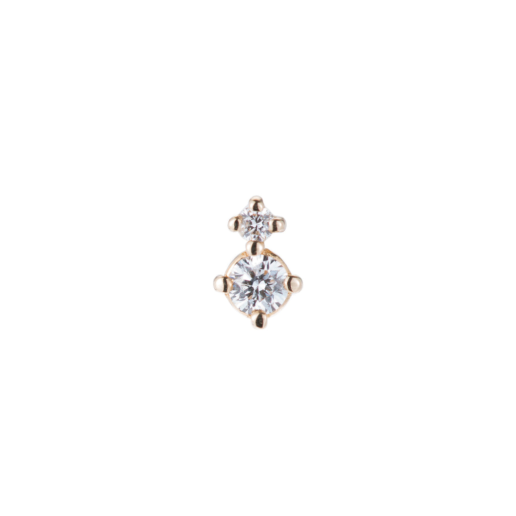 Jennie Kwon :: Diamond Duo Stud, Single