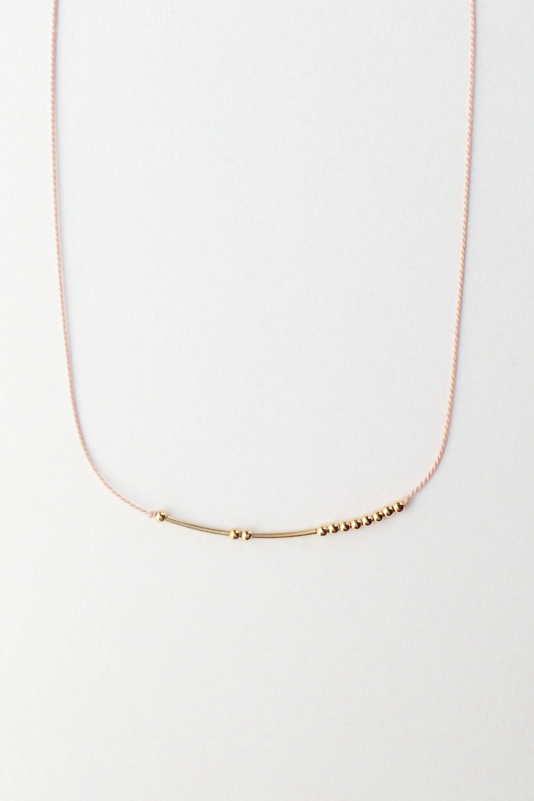 Morse Code :: Word Necklace 18" gold fill