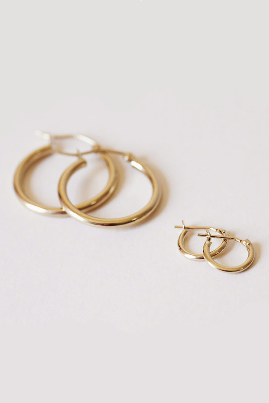 Gjenmi :: Large NY Hoops PAIR 14K