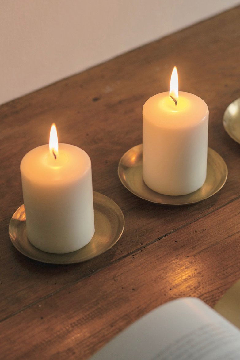 Fog Linen :: Brass Round Plate, Small