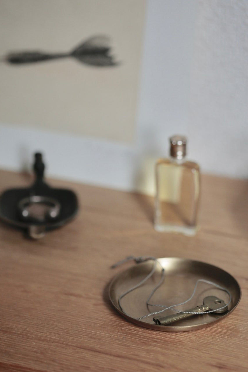 Fog Linen :: Brass Round Plate, X Small
