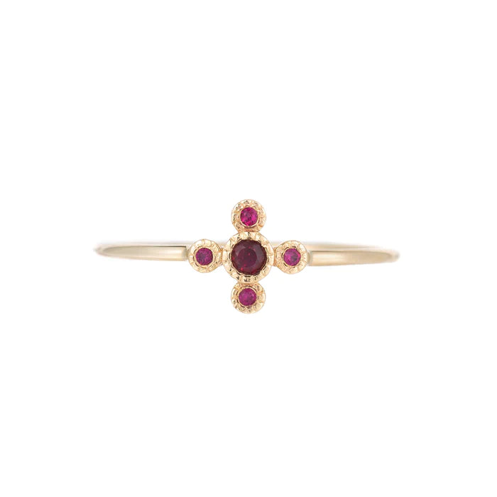 Jennie Kwon Designs :: Ruby Flora Ring Size 6