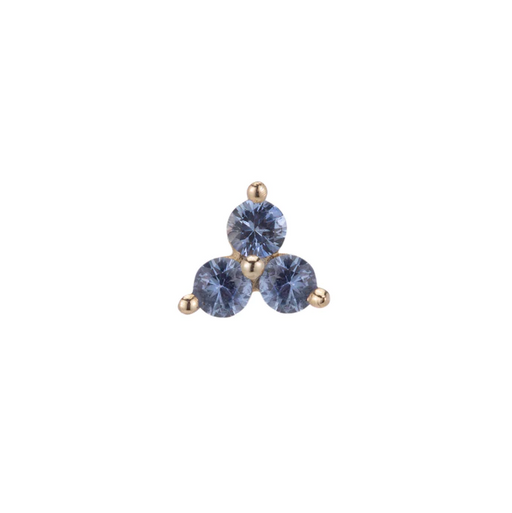 Jennie Kwon Designs :: Blue Sapphire Cluster Stud Earring SINGLE