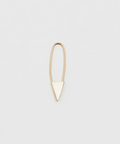 Loren Stewart ::  Triangle Safety Pin Earring, 14K Yellow Gold SINGLE