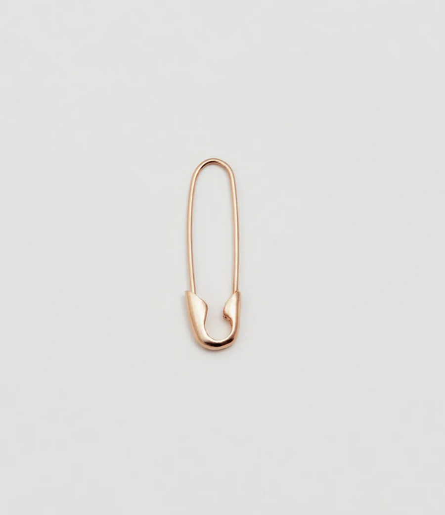 Loren Stewart :: Safety Pin Earrings 14K Rose Gold SINGLE