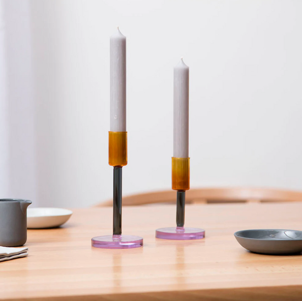 Block Design :: Glass Candlestick, Tall