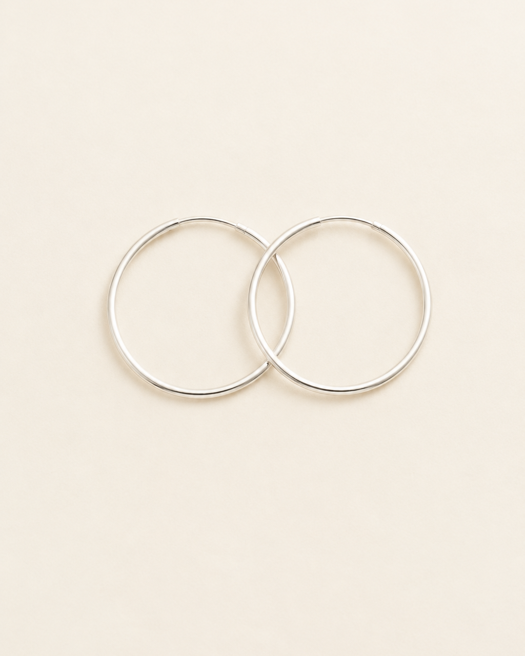 Loren Stewart :: Riley Hoop Earrings Silver