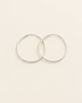 Loren Stewart :: Riley Hoop Earrings Silver