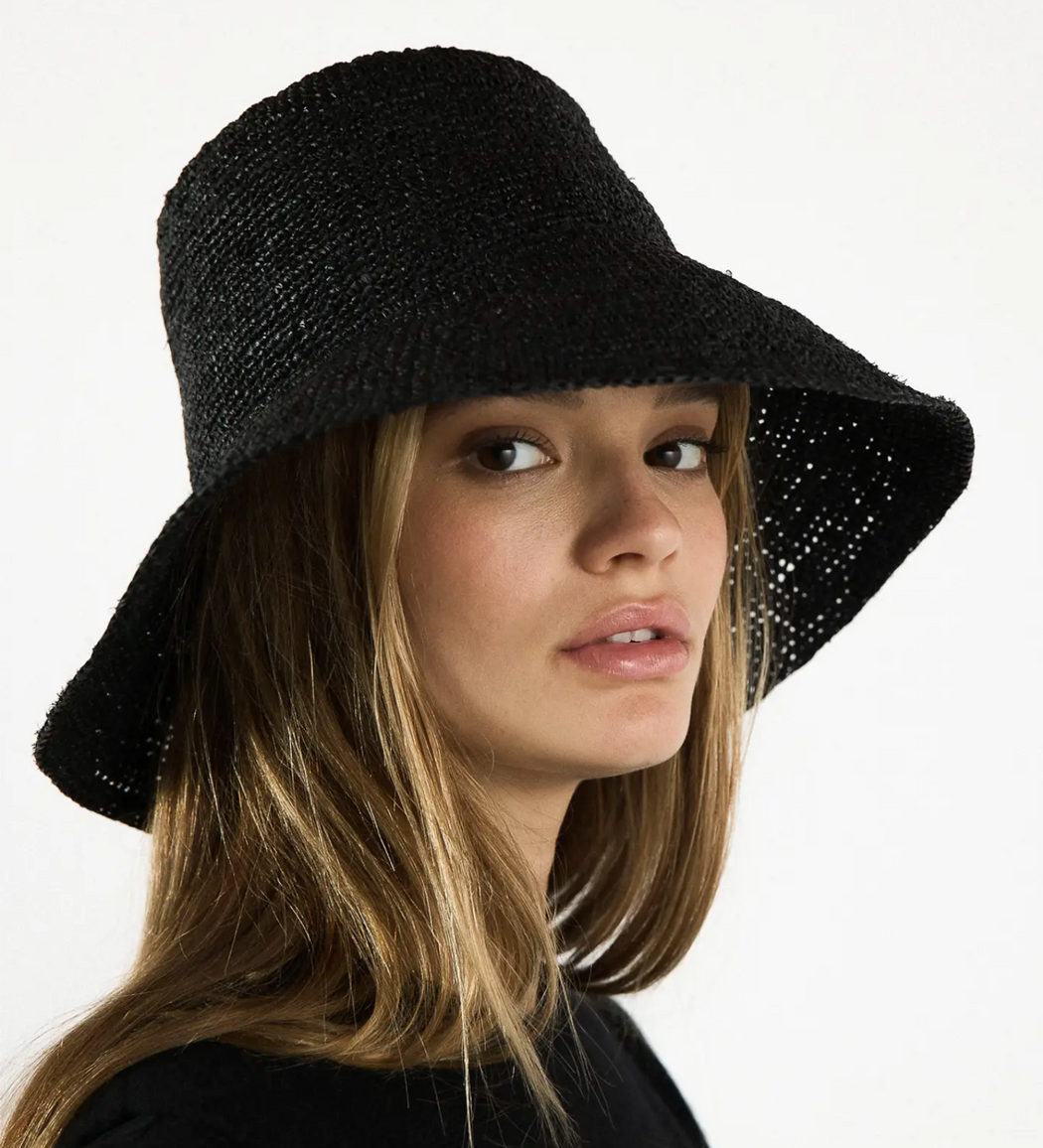Janessa Leone :: Felix Bucket Hat, Raffia Straw — Lake Janessa Leone :: Felix Bucket Hat, Raffia Straw — Lake