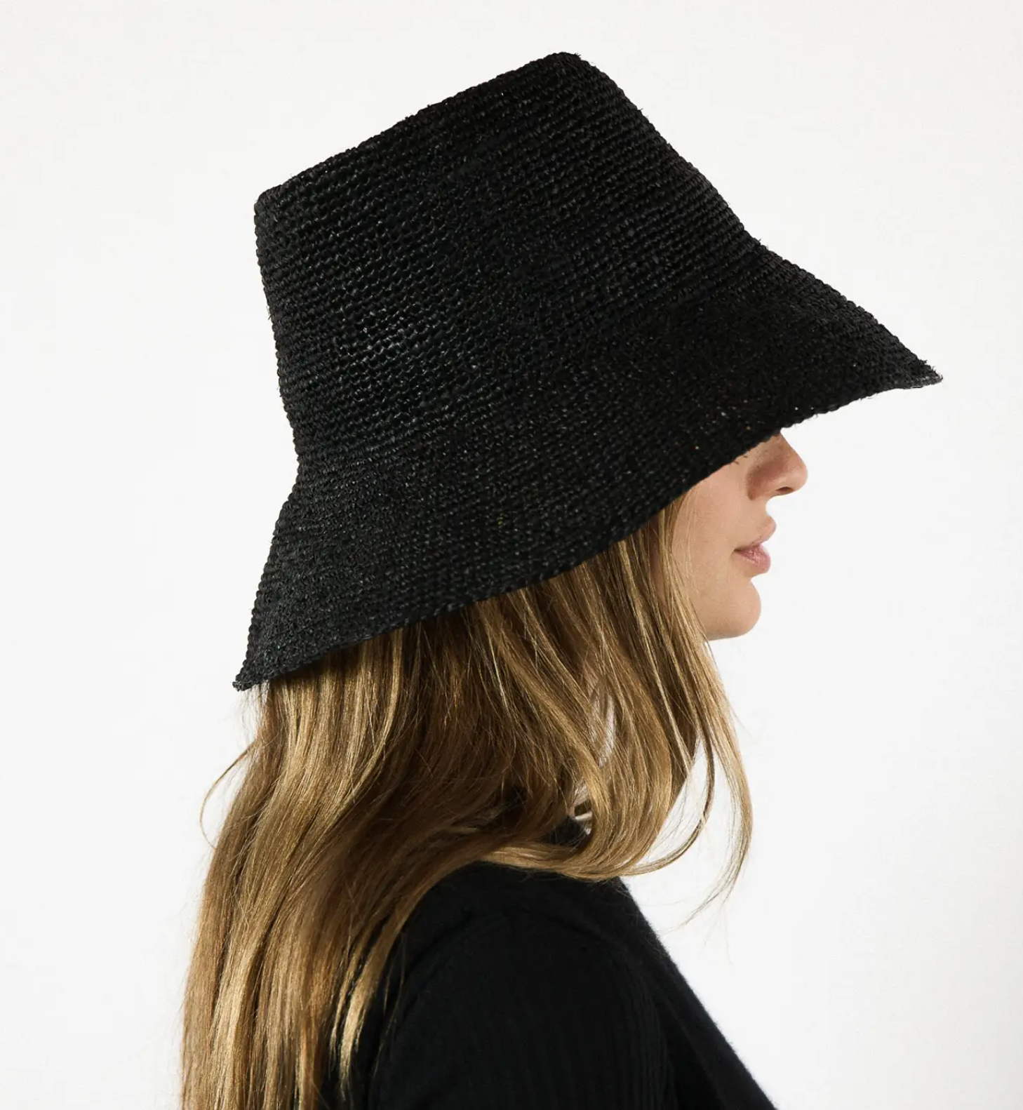 Janessa Leone :: Felix Bucket Hat, Raffia Straw