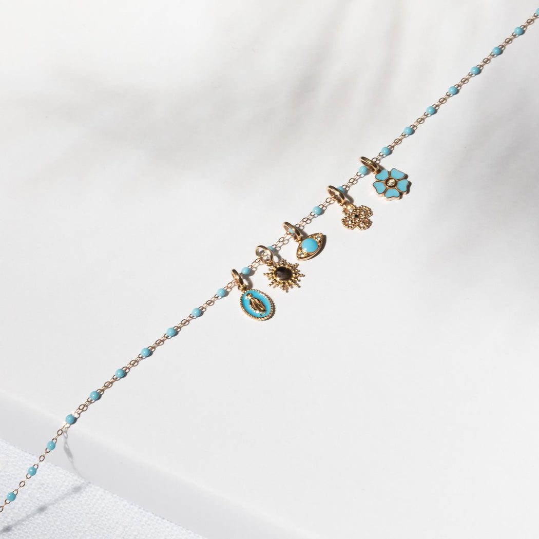 Gigi Clozeau :: Resin Eye Pendant w/ Diamonds