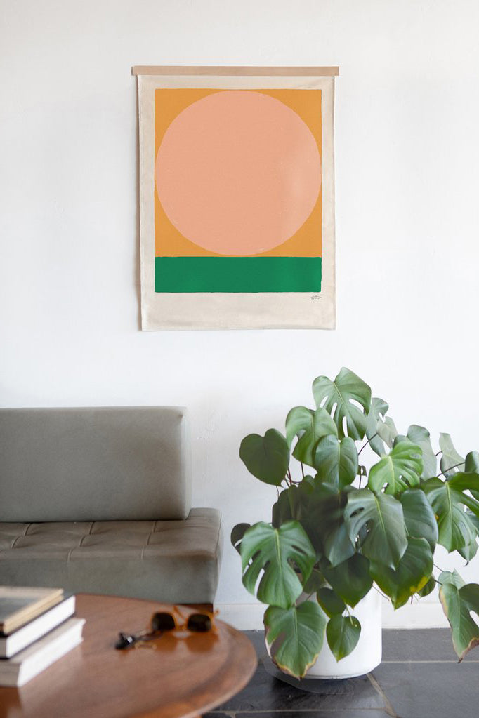 Upton :: Litha Canvas Print in Peach 36x48